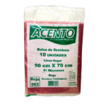 BOLSA 50X70 ROJA 30 M X 10 UNIDADES