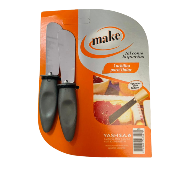 CUCHILLO UNTADOR X 2 UNI MAKE - Imagen 1