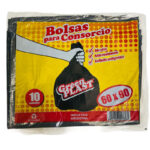 BOLSAS GREEN PLAST ECO NEGRA 60X90 X 10 UNI - BULTO: 50 PAQUETES. 