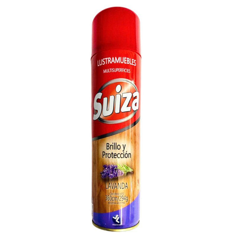lustramueble-suiza-lavanda LUSTRAMUEBLES SUIZA AEROSOL LAVANDA 360 CC - Imagen 1