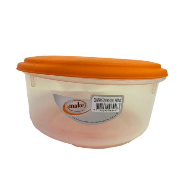 CONTENEDOR HERMÉTICO REDONDO MAKE 1150 CC - Imagen 1