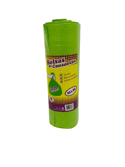 rollo_60x_90-removebg-preview BOLSA GREEN PLAST EN ROLLO 60x90 VERDE x 10 - BULTO: 24 PAQUETES. - Imagen 1