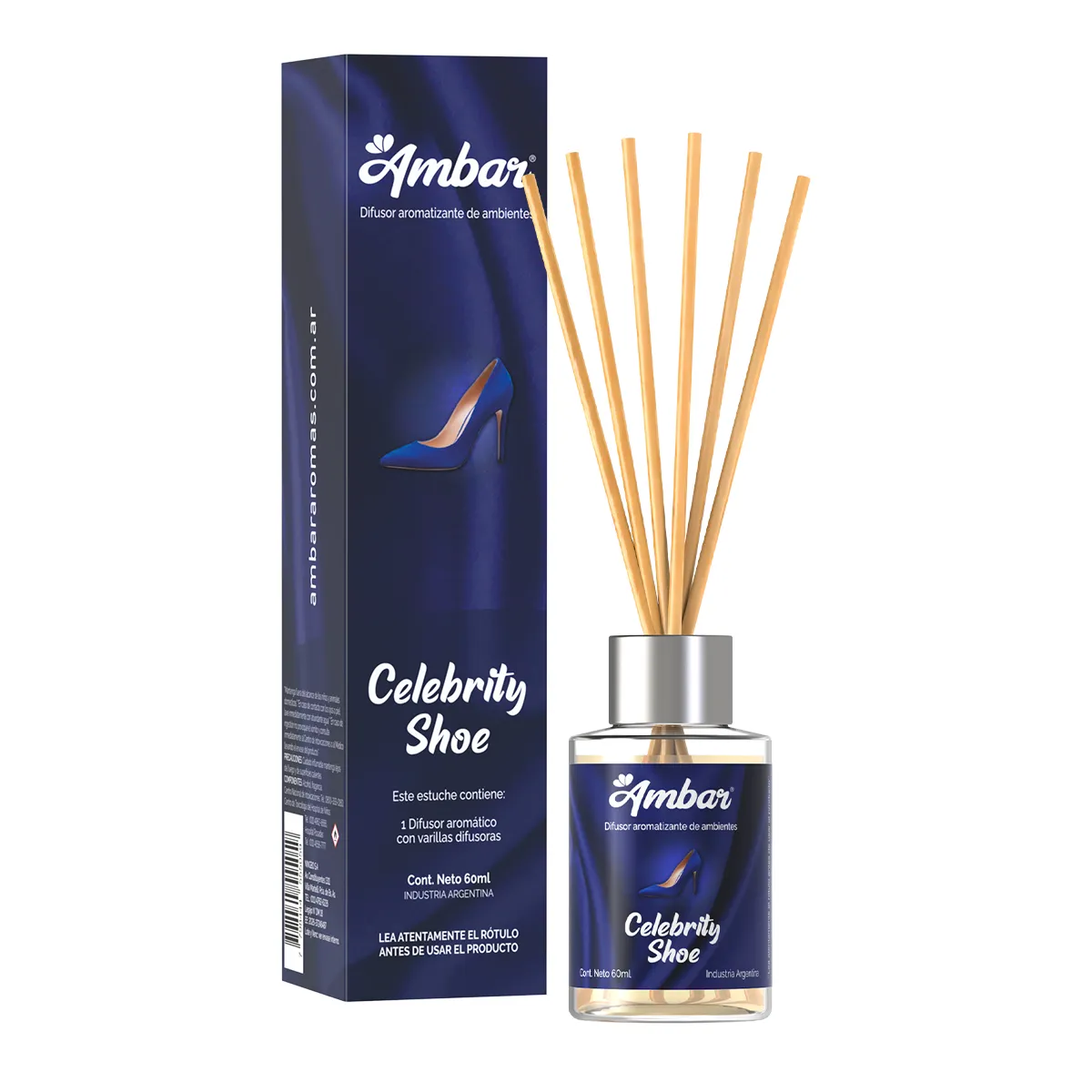 20260714-difusor-mini-celebrity-shoe-ambar-fb-post.webp MINI DIFUSOR AROMATICO CELEBRITY SHOE 60ML AMBAR - Imagen 1