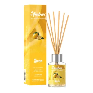MINI DIFUSOR AROMATICO LIMON 60ML AMBAR