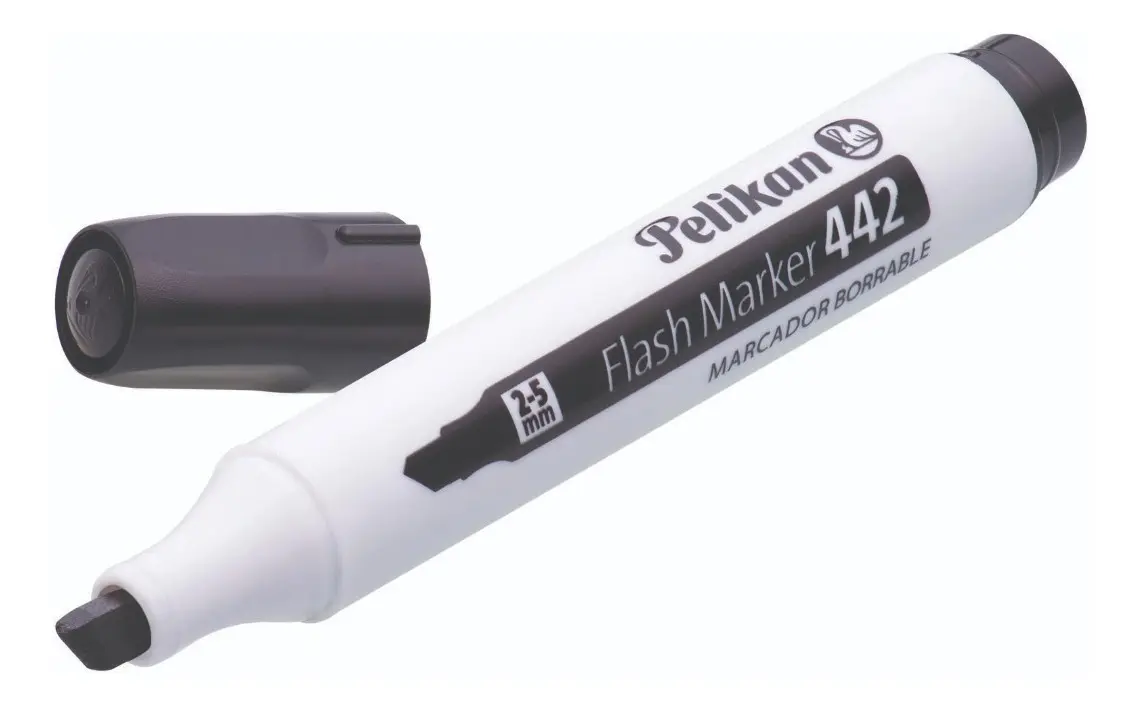 D_NQ_NP_2X_673250-MLA100074520719_122025-F MARCADOR PELIKAN FLASH 442 P/PIZARRA NEGRO - Imagen 1