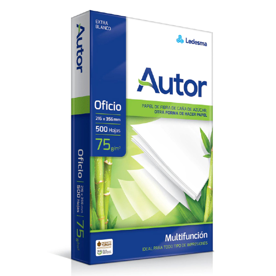 resma oficio autor RESMA AUTOR OFICIO 80 G X UNIDAD - Imagen 1